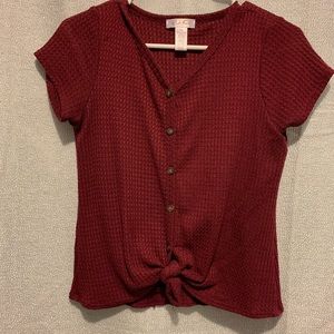 Maroon shirt